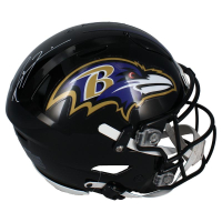 Ray Lewis Signed Ravens Full-Size Authentic On-Field Speedflex Helmet (Beckett) at PristineAuction.com