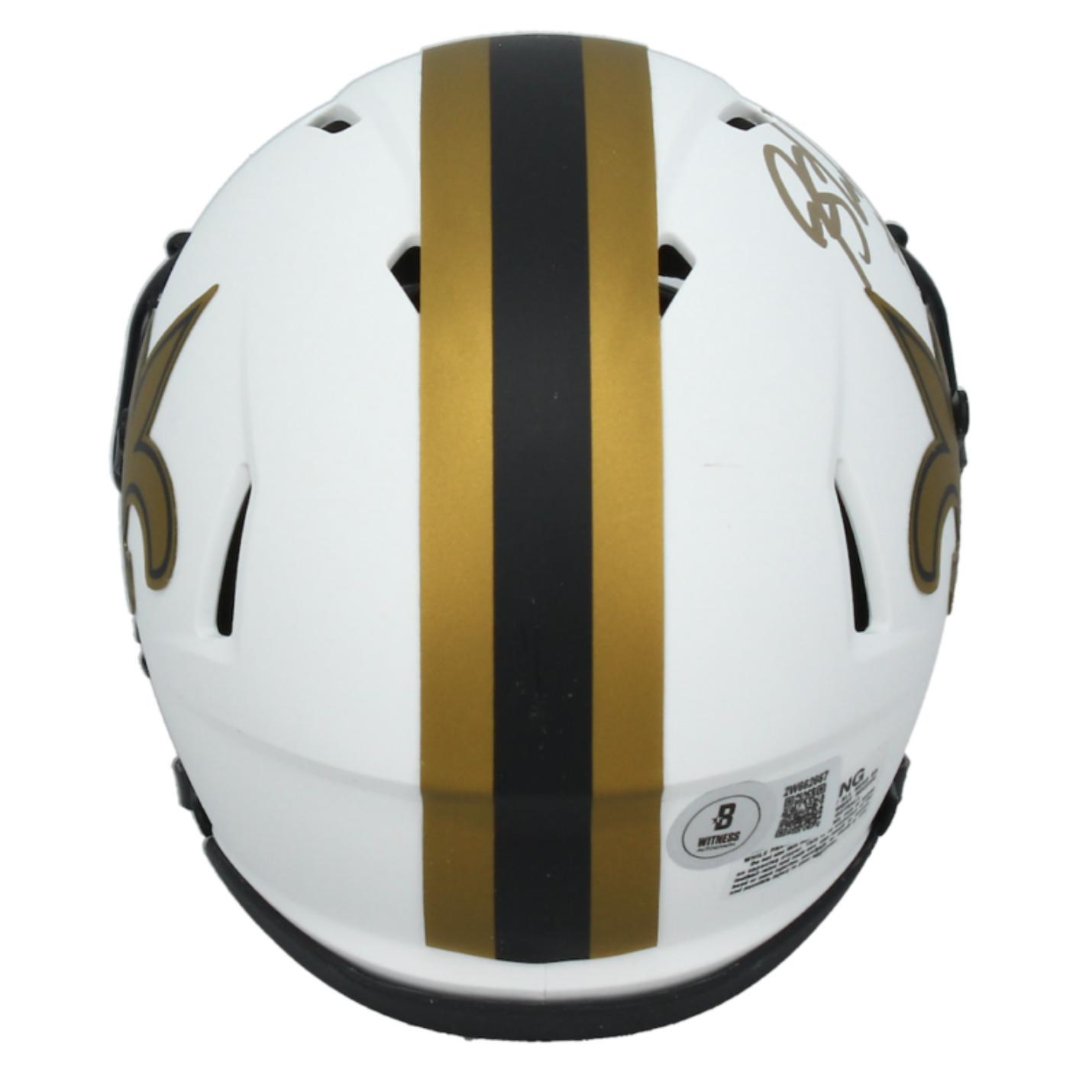 Rashid Shaheed Signed Saints Lunar Eclipse Alternate Speed Mini Helmet (Beckett) at PristineAuction.com Rashid Shaheed Signed Saints Lunar Eclipse Alternate Speed Mini Helmet (Beckett) at PristineAuction.com