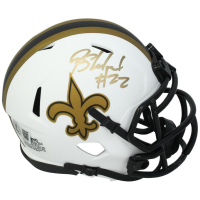Rashid Shaheed Signed Saints Lunar Eclipse Alternate Speed Mini Helmet (Beckett) at PristineAuction.com