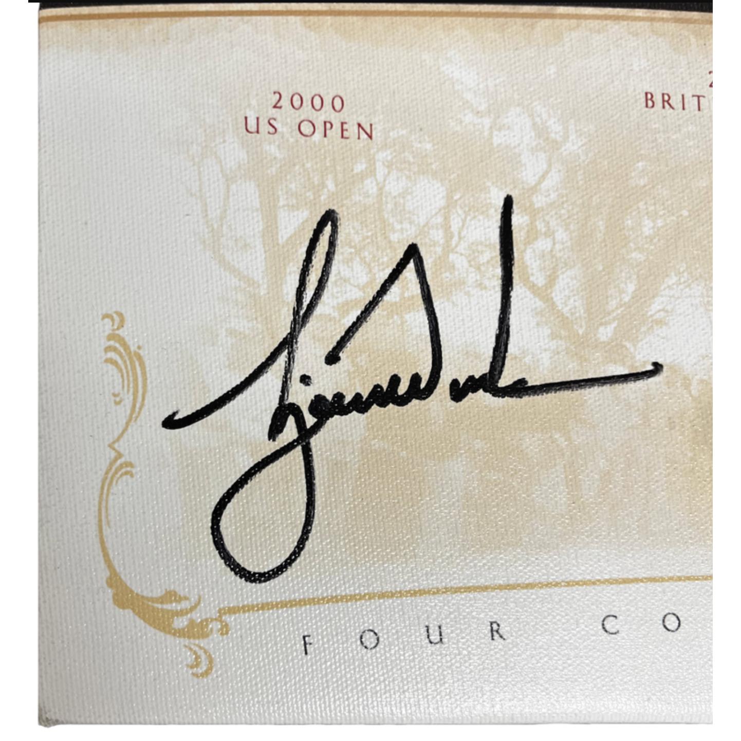 Tiger Woods Signed LE "Tiger Slam" 16x20 Stretched Canvas (UDA) at PristineAuction.com Tiger Woods Signed LE "Tiger Slam" 16x20 Stretched Canvas (UDA) at PristineAuction.com