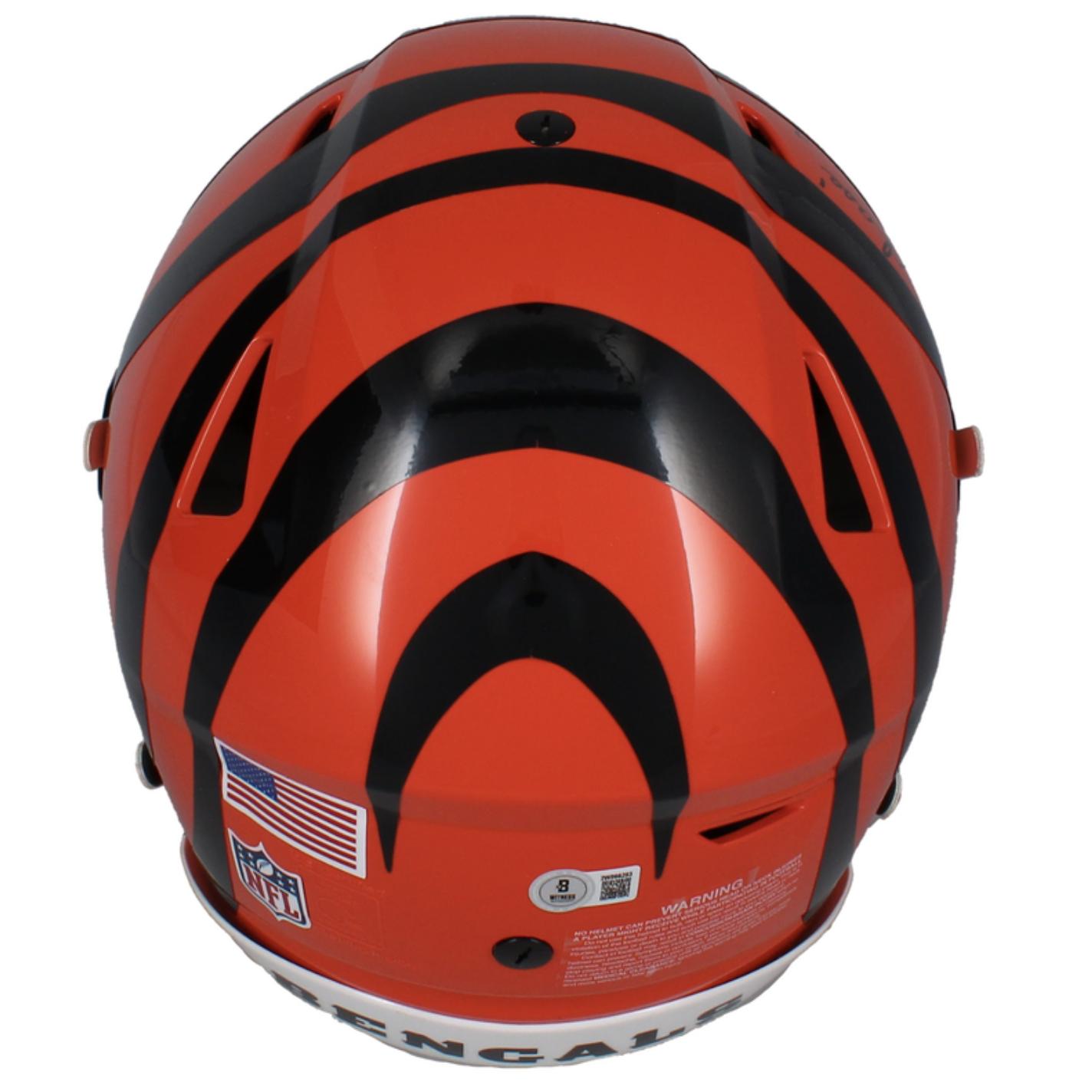 Ja'Marr Chase Signed Bengals Full-Size Authentic On-Field Speedflex Helmet Inscribed "Chosen 1" (Beckett) at PristineAuction.com Ja'Marr Chase Signed Bengals Full-Size Authentic On-Field Speedflex Helmet Inscribed "Chosen 1" (Beckett) at PristineAuction.com