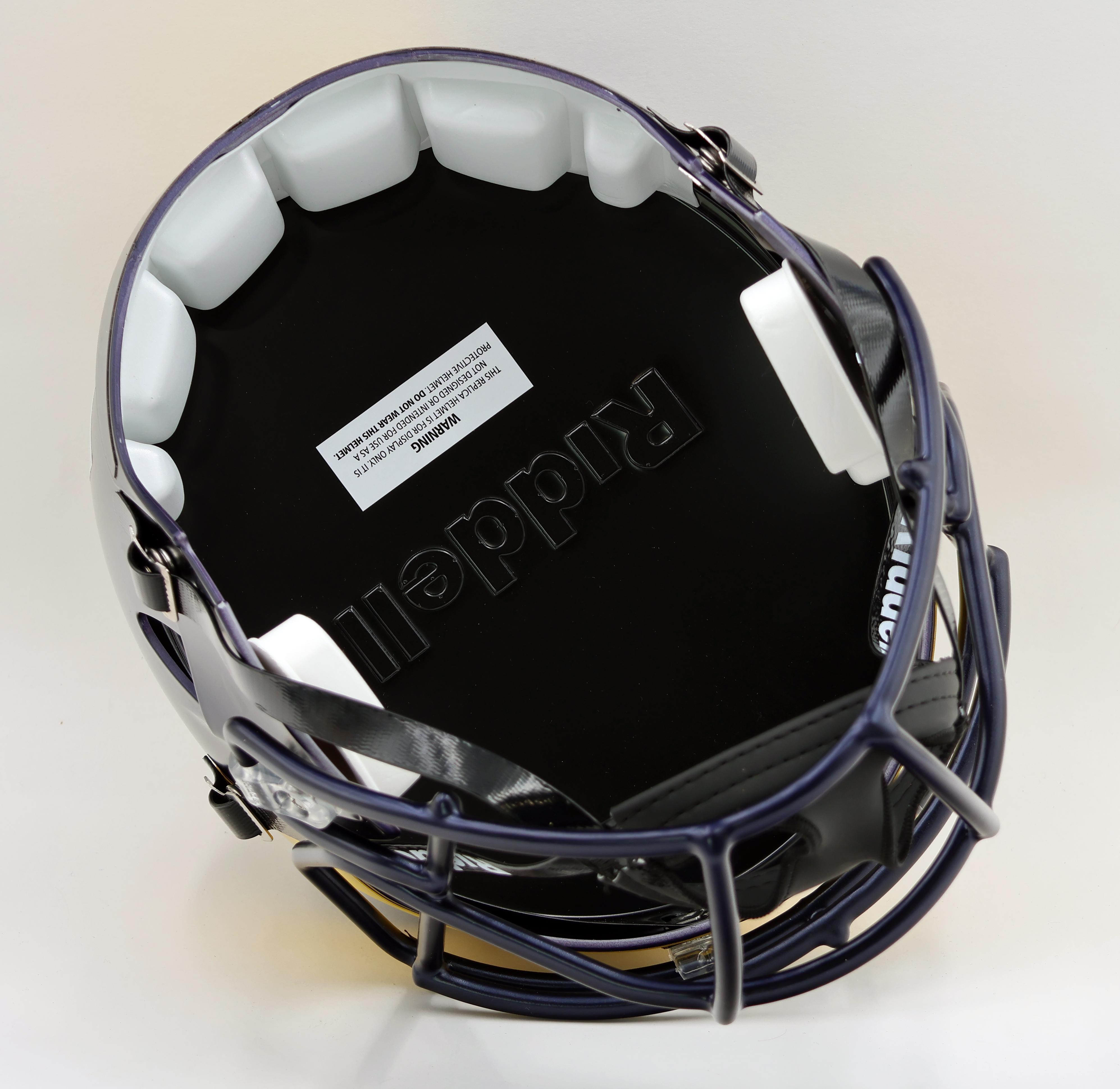 JJ McCarthy, Black Corum & Roman Wilson Signed Michigan Wolverines Full-Size Speed Helmet (Beckett) at PristineAuction.com JJ McCarthy, Black Corum & Roman Wilson Signed Michigan Wolverines Full-Size Speed Helmet (Beckett) at PristineAuction.com