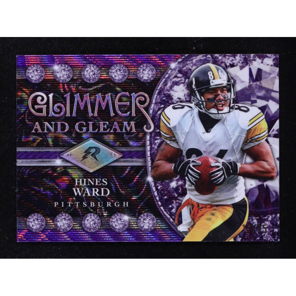 Hines Ward 2024 Topps Resurgence Glimmer and Gleam Purple Surge #GG18 #17/75 at PristineAuction.com