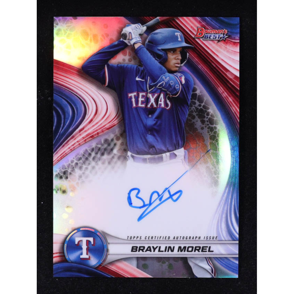 Braylin Morel 2024 Bowman's Best Best of '24 Autographs Refractors #B24BMO RC at PristineAuction.com