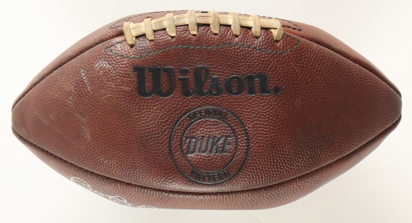 Bobby Mitchell Signed NFL Football with All-Wood Display Stand Inscribed "HOF 83" (PSA) at PristineAuction.com Bobby Mitchell Signed NFL Football with All-Wood Display Stand Inscribed "HOF 83" (PSA) at PristineAuction.com