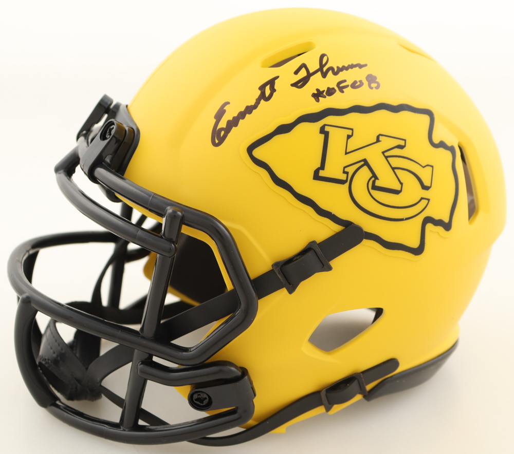 Willie Roaf & Emmitt Thomas Signed Chiefs Rave Alternate Speed Mini Helmet Inscribed "HOF 2012" & "HOF 08" (JSA) at PristineAuction.com Willie Roaf & Emmitt Thomas Signed Chiefs Rave Alternate Speed Mini Helmet Inscribed "HOF 2012" & "HOF 08" (JSA) at PristineAuction.com