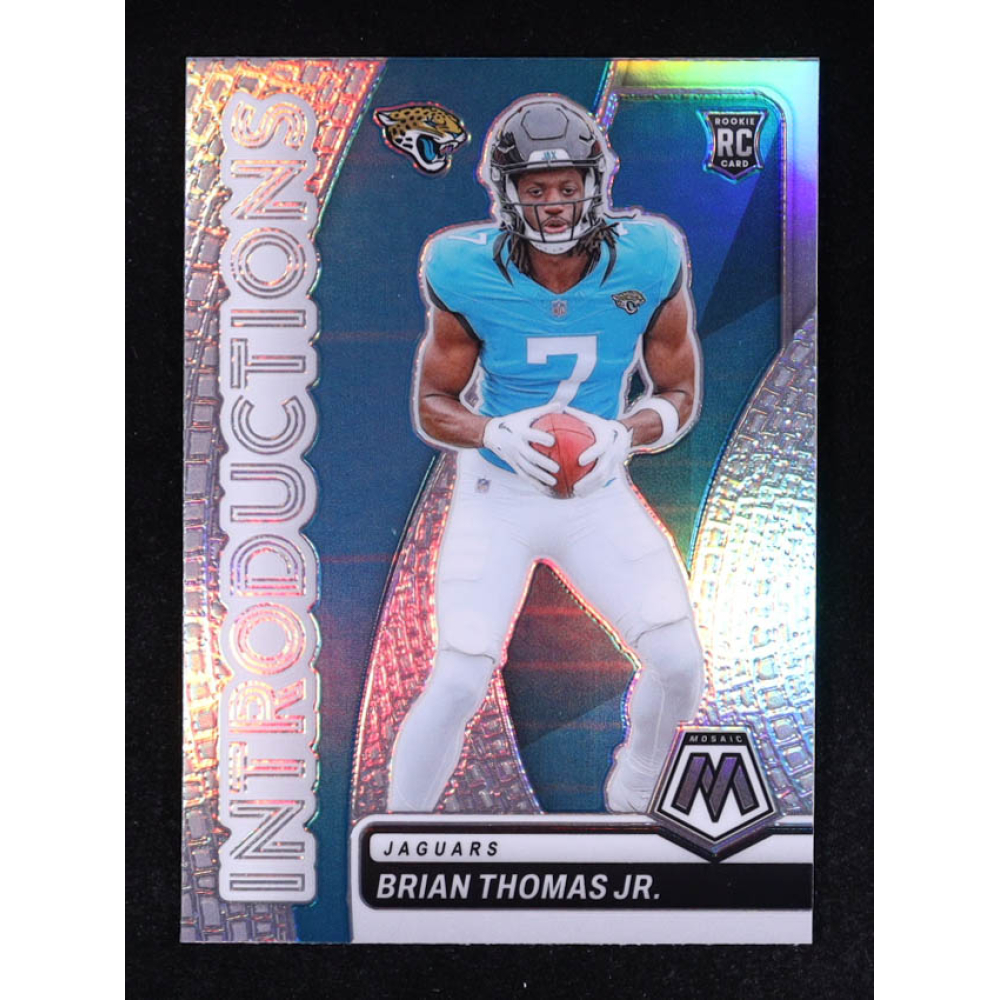 Brian Thomas Jr. 2024 Panini Mosaic Introductions Silver #7 RC at PristineAuction.com