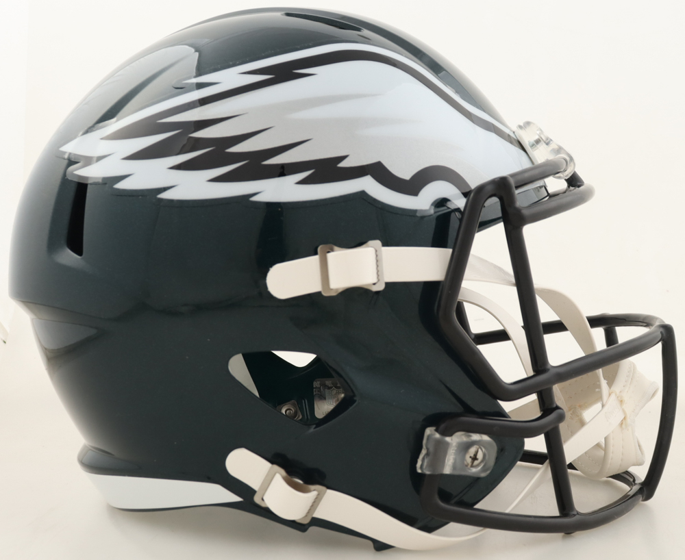 Jalen Carter Signed Eagles / Super Bowl LIX Champions Logo Full-Size Speed Helmet (Beckett) at PristineAuction.com Jalen Carter Signed Eagles / Super Bowl LIX Champions Logo Full-Size Speed Helmet (Beckett) at PristineAuction.com