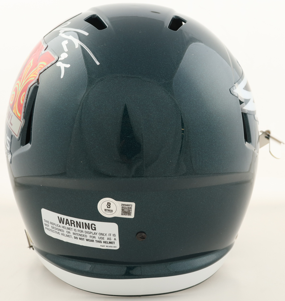 Jalen Carter Signed Eagles / Super Bowl LIX Champions Logo Full-Size Speed Helmet (Beckett) at PristineAuction.com Jalen Carter Signed Eagles / Super Bowl LIX Champions Logo Full-Size Speed Helmet (Beckett) at PristineAuction.com
