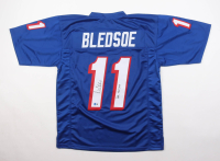 Drew Bledsoe Signed Jersey Inscribed "Pats HOF 2011" (Beckett) at PristineAuction.com