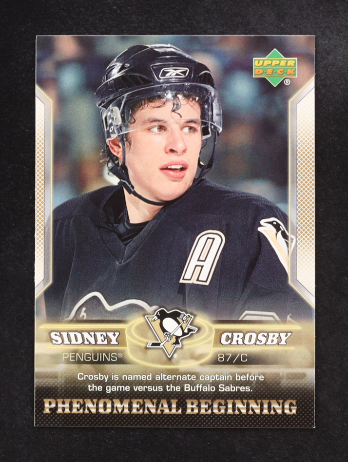 Sidney Crosby 2005-06 Upper Deck Phenomenal Beginnings #13 RC at PristineAuction.com Sidney Crosby 2005-06 Upper Deck Phenomenal Beginnings #13 RC at PristineAuction.com