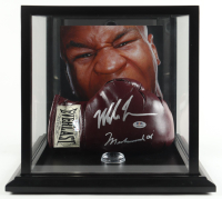 Mike Tyson Signed 1960 Everlast "Jack Dempsey" Model Boxing Glove With Display Case & Photo (PSA & Tyson) at PristineAuction.com