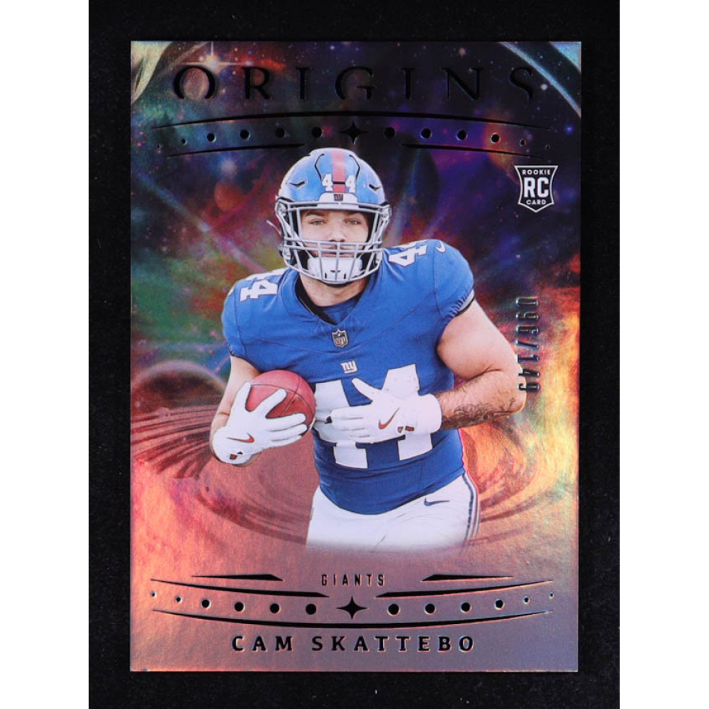 Cam Skattebo 2025 Panini Origins Holo Silver #123 #096/149 RC at PristineAuction.com