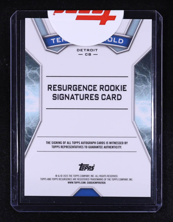 Terrion Arnold 2024 Topps Resurgence Resurgence Rookie Signatures #RRSTA RC at PristineAuction.com Terrion Arnold 2024 Topps Resurgence Resurgence Rookie Signatures #RRSTA RC at PristineAuction.com