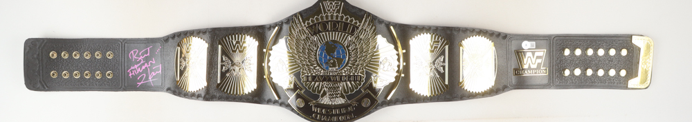 Bret "Hitman" Hart Signed WWF Championship Belt (Beckett) at PristineAuction.com Bret "Hitman" Hart Signed WWF Championship Belt (Beckett) at PristineAuction.com