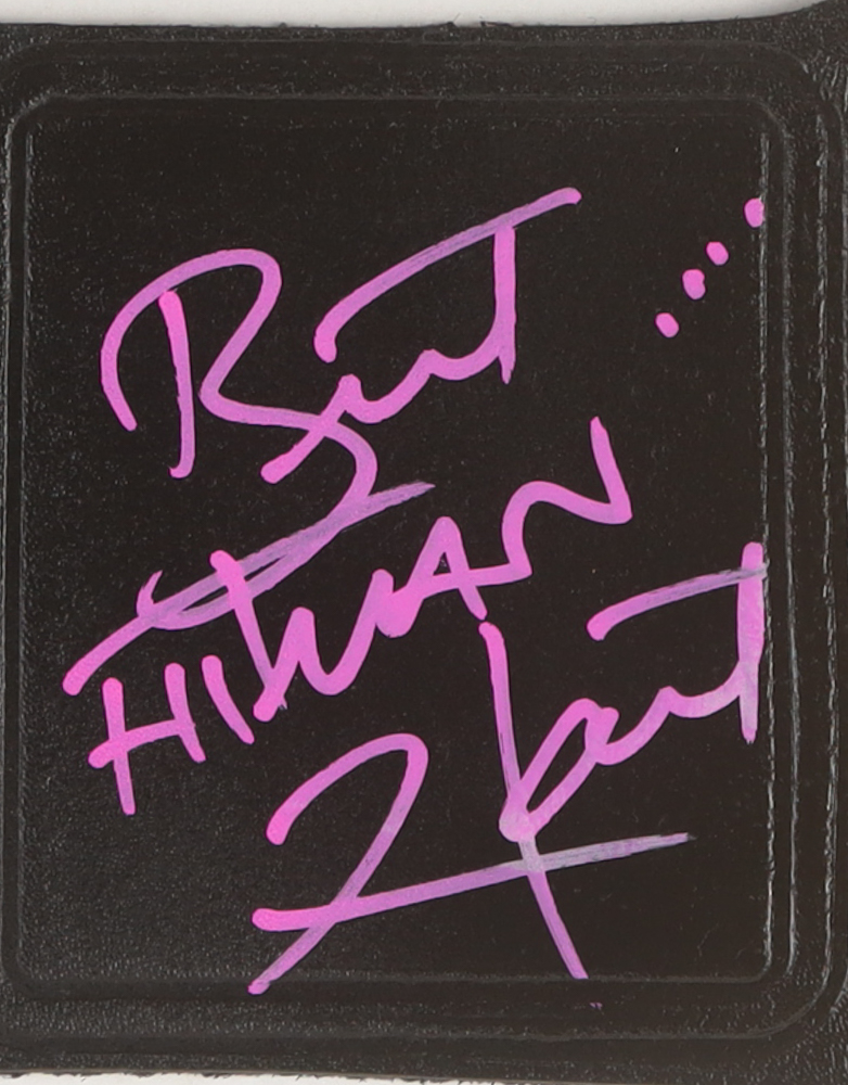 Bret "Hitman" Hart Signed WWF Championship Belt (Beckett) at PristineAuction.com Bret "Hitman" Hart Signed WWF Championship Belt (Beckett) at PristineAuction.com