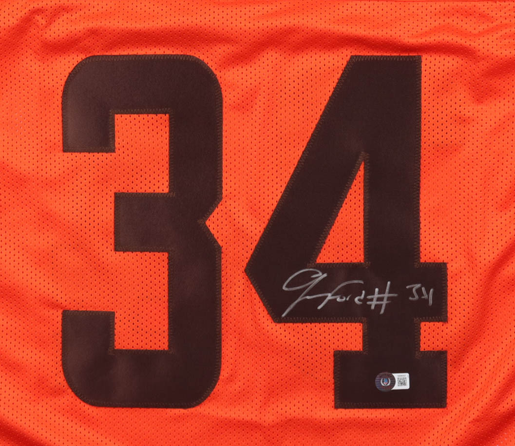 Jerome Ford Signed Jersey (Beckett) at PristineAuction.com Jerome Ford Signed Jersey (Beckett) at PristineAuction.com