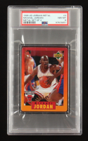Michael Jordan 1996 Upper Deck Jordan Metal Orange #3 (PSA 8) at PristineAuction.com