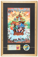Disney's Splash Mountain Custom Framed Photo Display with Ticket Book & Lapel Pin at PristineAuction.com