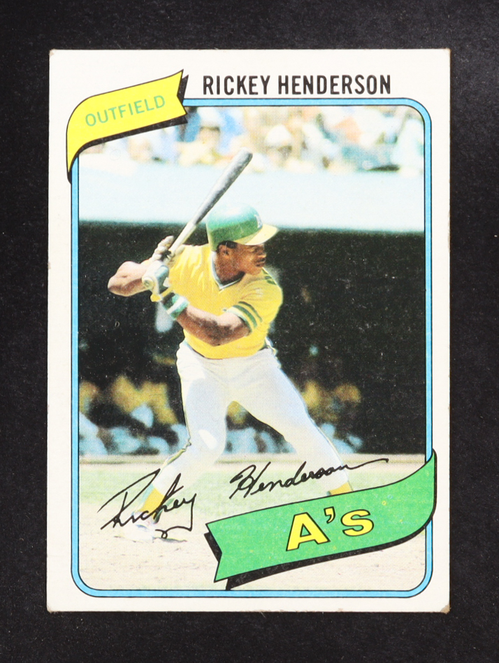Rickey Henderson 1980 Topps #482 RC at PristineAuction.com Rickey Henderson 1980 Topps #482 RC at PristineAuction.com