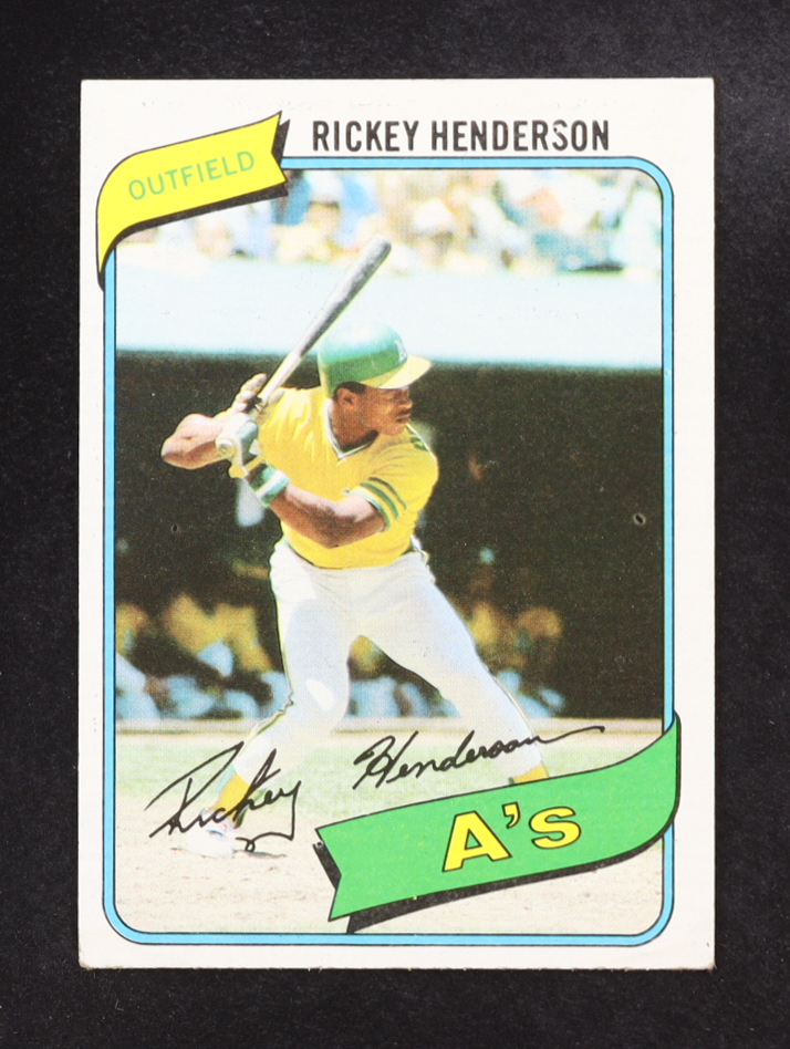 Rickey Henderson 1980 Topps #482 RC at PristineAuction.com Rickey Henderson 1980 Topps #482 RC at PristineAuction.com