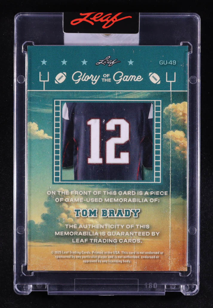 Tom Brady 2025 Leaf Glory of the Game Glory of the Game Used #GU49 #22/25 at PristineAuction.com Tom Brady 2025 Leaf Glory of the Game Glory of the Game Used #GU49 #22/25 at PristineAuction.com
