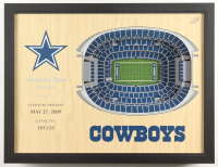 Cowboys "Stadium Views" Custom Framed 3-D Replica Stadium Display at PristineAuction.com