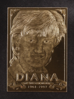 Princess Diana Gold Collectibles 23Kt Gold Card at PristineAuction.com