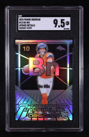 Bo Nix 2024 Panini Obsidian Atomic Initials Silver #15 #74/99 RC (SGC 9.5) at PristineAuction.com