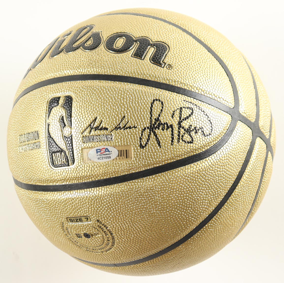 Larry Bird Signed NBA Basketball With Display Case (PSA) at PristineAuction.com Larry Bird Signed NBA Basketball With Display Case (PSA) at PristineAuction.com