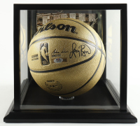 Larry Bird Signed NBA Basketball With Display Case (PSA) at PristineAuction.com