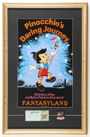 Disneyland Pinocchio Daring Journey Ride Custom Framed Photo Display with Ticket Book & Pinocchio Ride Pin at PristineAuction.com