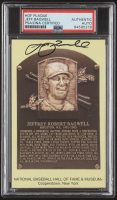 Jeff Bagwell Signed Hall Of Fame Plaque Postcard (TriStar & PSA) at PristineAuction.com