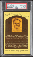 Pie Traynor Signed Hall Of Fame Plaque Postcard Inscribed "With Best Regards" (PSA) at PristineAuction.com