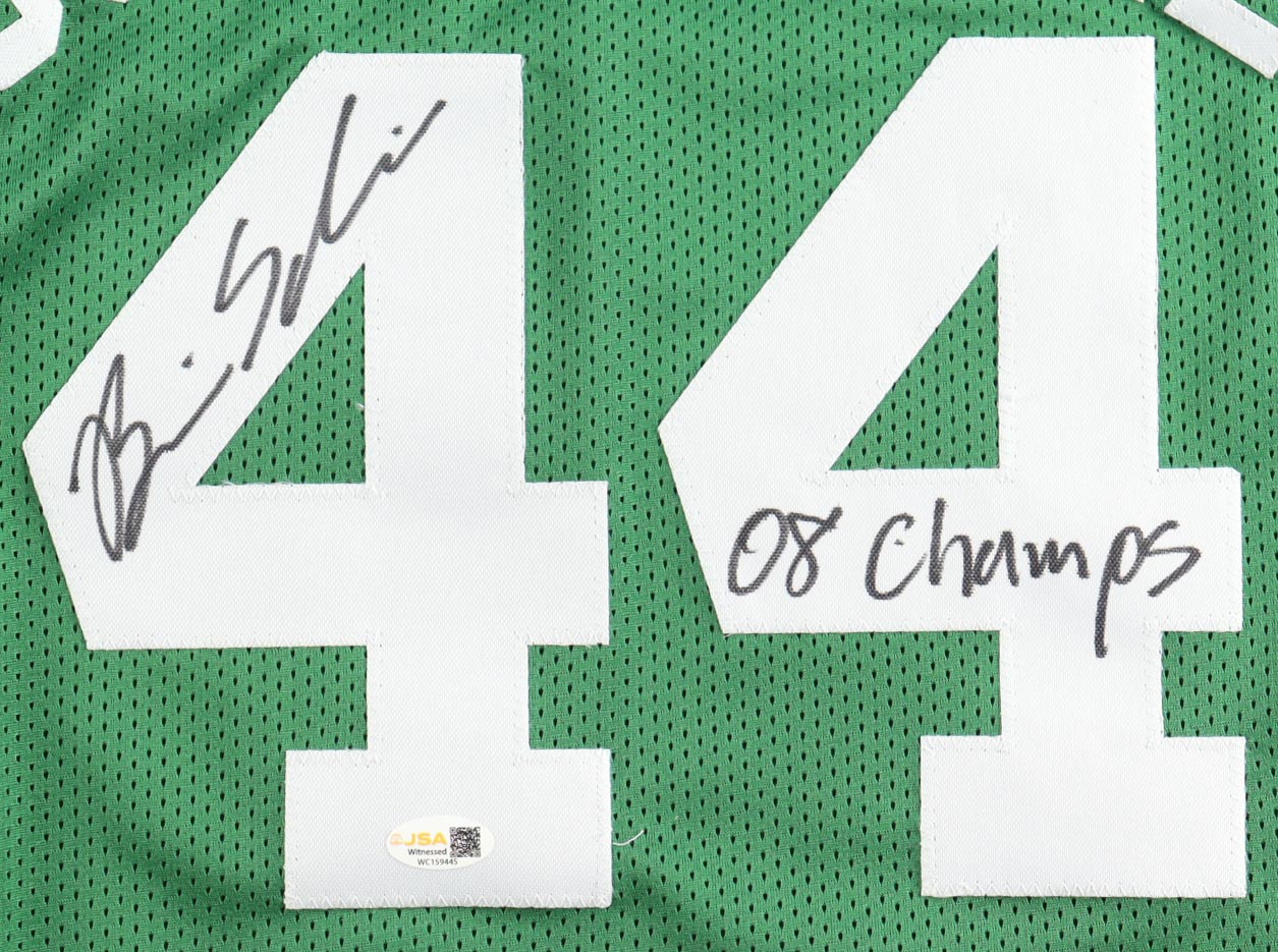 Brian Scalabrine Signed Jersey Inscribed "08 Champs" (JSA) at PristineAuction.com Brian Scalabrine Signed Jersey Inscribed "08 Champs" (JSA) at PristineAuction.com