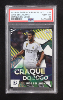 Jude Bellingham 2023-24 Topps UEFA Club Competitions Carnaval Edition Craques do Jogo #CJ12 (PSA 10) at PristineAuction.com