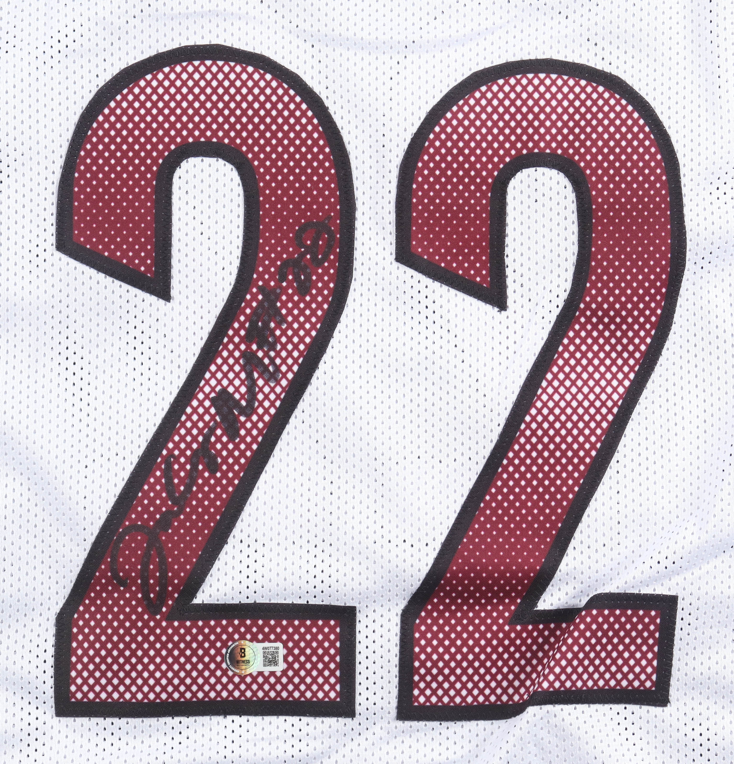 Jacory Croskey-Merritt Signed Jersey (Beckett) at PristineAuction.com Jacory Croskey-Merritt Signed Jersey (Beckett) at PristineAuction.com