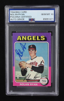 Nolan Ryan Signed 1975 Topps Mini #500 (PSA | Auto 10) at PristineAuction.com