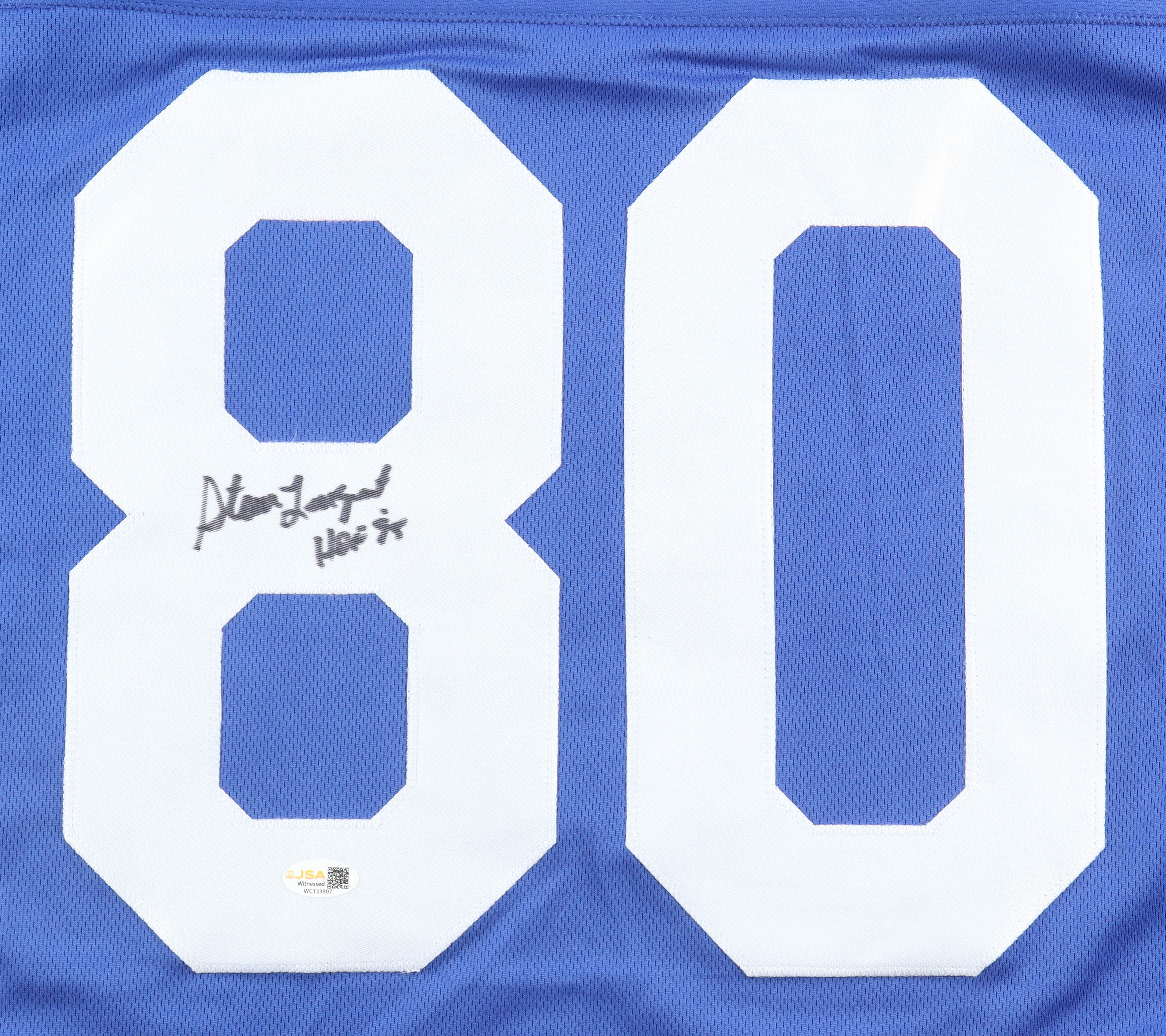 Steve Largent Signed Jersey Inscribed "HOF 95" (JSA) at PristineAuction.com Steve Largent Signed Jersey Inscribed "HOF 95" (JSA) at PristineAuction.com