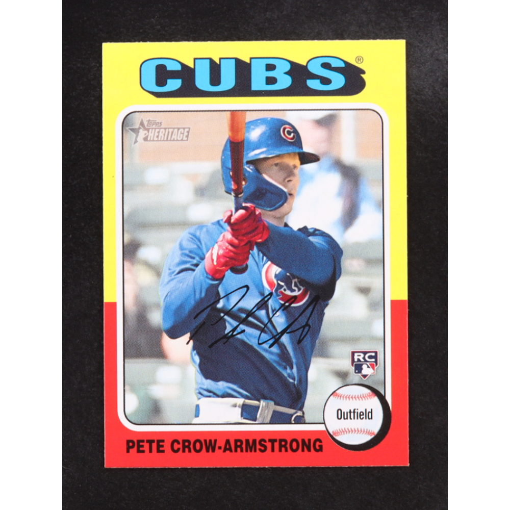 Pete Crow-Armstrong 2024 Topps Heritage #177 RC at PristineAuction.com
