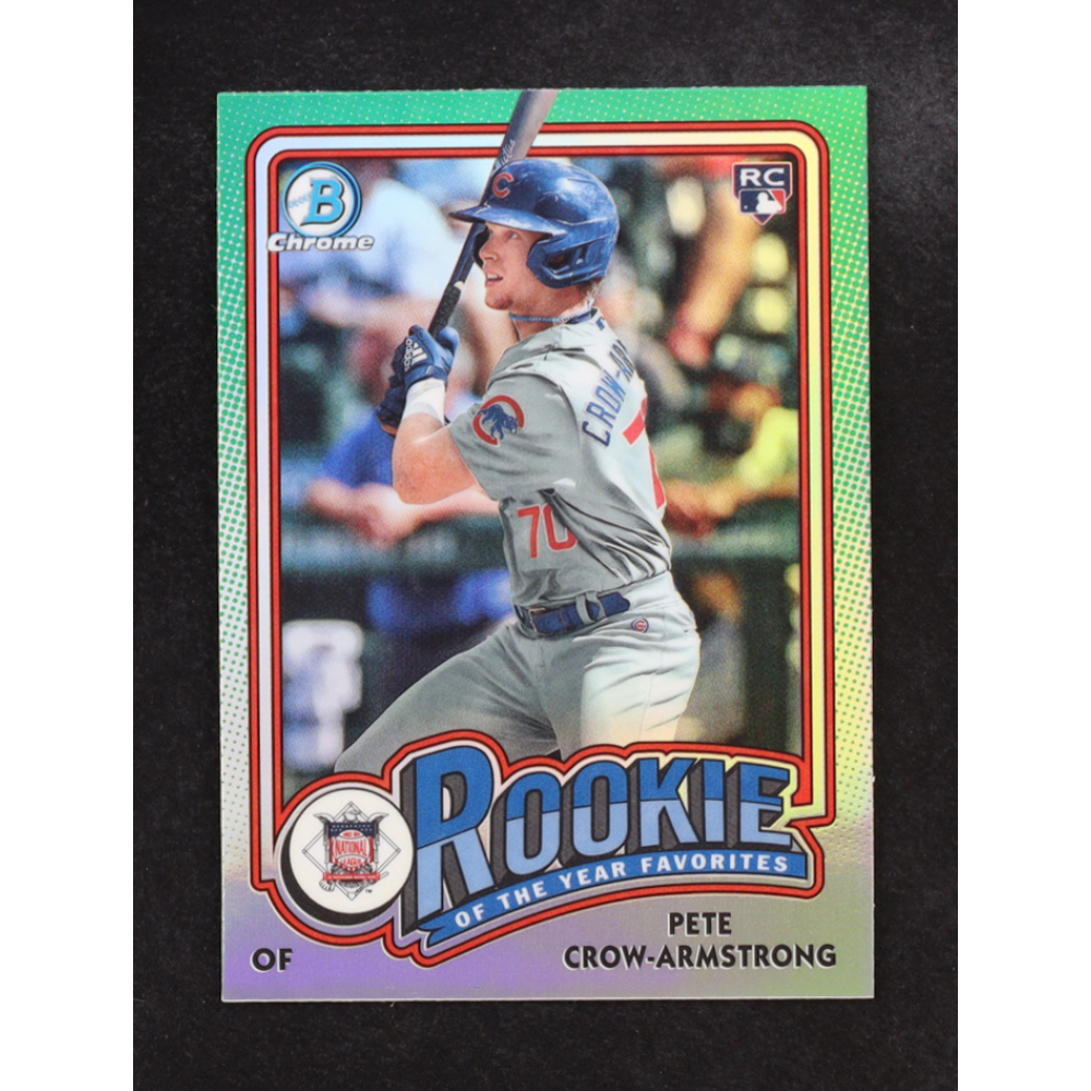 Pete Crow-Armstrong 2024 Bowman Chrome Rookie of the Year Favorites #ROY13 RC at PristineAuction.com