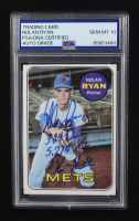 Nolan Ryan Signed 1969 Topps #533 Inscribed "7 No-Hitters", "324 Wins" & "5,714 K's" (PSA | Auto 10) at PristineAuction.com