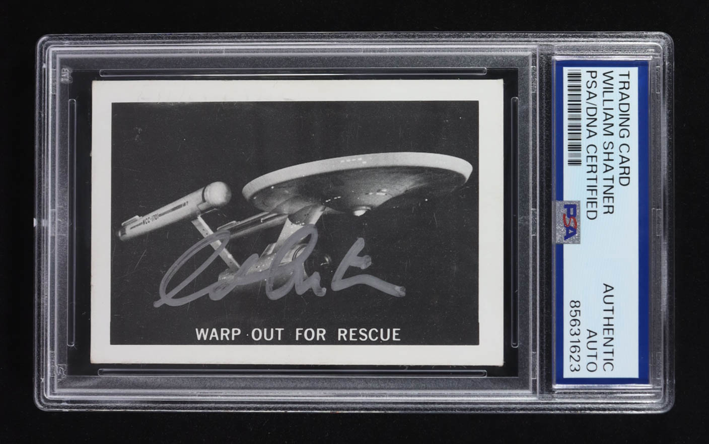 William Shatner Signed 1967 Leaf Star Trek #68 (PSA) at PristineAuction.com William Shatner Signed 1967 Leaf Star Trek #68 (PSA) at PristineAuction.com