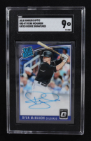 Ryan McMahon 2018 Donruss Optic Rated Rookies Signatures #RRSRY (SGC 9) at PristineAuction.com