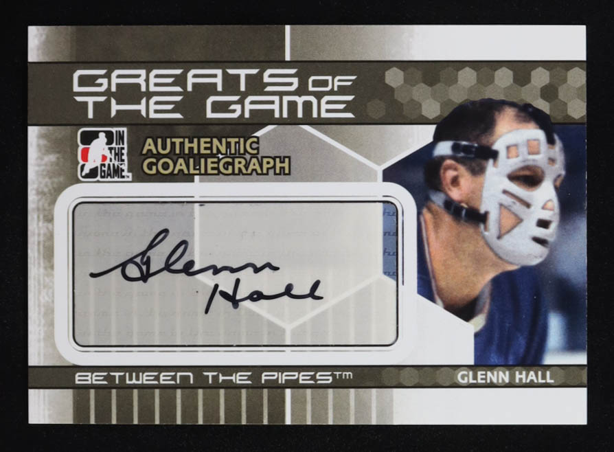 Glenn Hall 2010-11 Between The Pipes Autographs SP #AGH at PristineAuction.com Glenn Hall 2010-11 Between The Pipes Autographs SP #AGH at PristineAuction.com