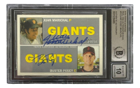 Juan Marichal & Buster Posey Signed 2016 Topps Heritage #RODAMP (BGS - Auto Grade 10) at PristineAuction.com