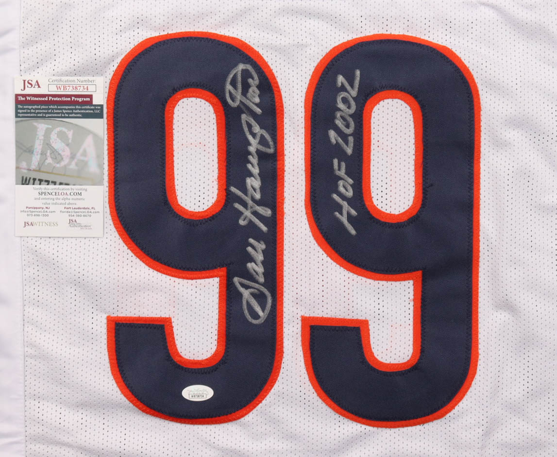 Dan Hampton Signed Jersey Inscribed "HOF 2002" (JSA) at PristineAuction.com Dan Hampton Signed Jersey Inscribed "HOF 2002" (JSA) at PristineAuction.com