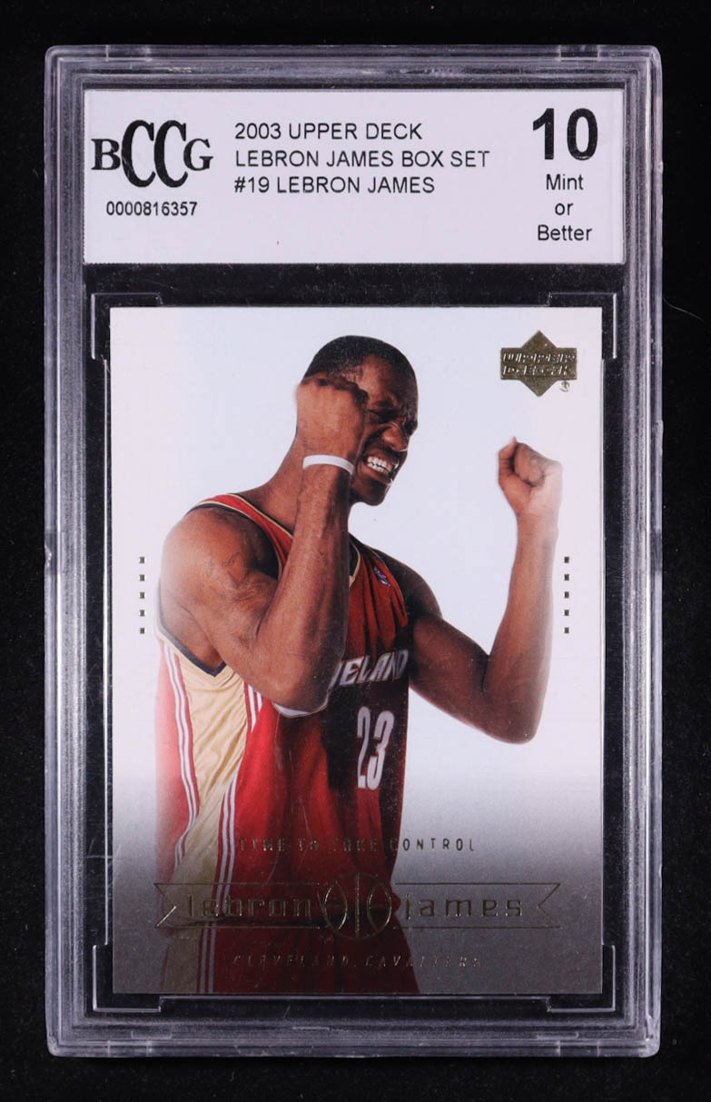 LeBron James 2003 Upper Deck LeBron James Box Set #19 (BCCG 10) at PristineAuction.com LeBron James 2003 Upper Deck LeBron James Box Set #19 (BCCG 10) at PristineAuction.com