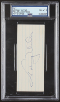 Johnny Unitas Signed Cut (PSA Auto NM-MT 8) at PristineAuction.com