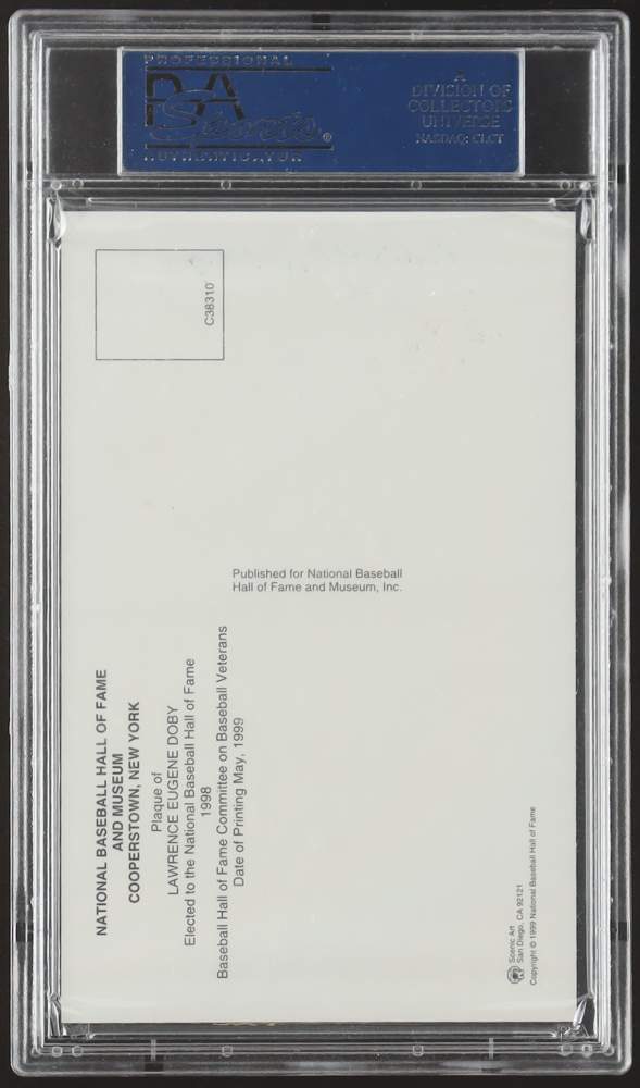 Larry Doby Signed Hall Of Fame Plaque Postcard (PSA) at PristineAuction.com Larry Doby Signed Hall Of Fame Plaque Postcard (PSA) at PristineAuction.com